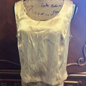 Elegant Sleeveless Gold Camisole Vintage